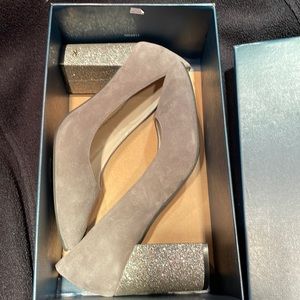 Cole Haan Grey Suede 3.3/4” heels Size 8